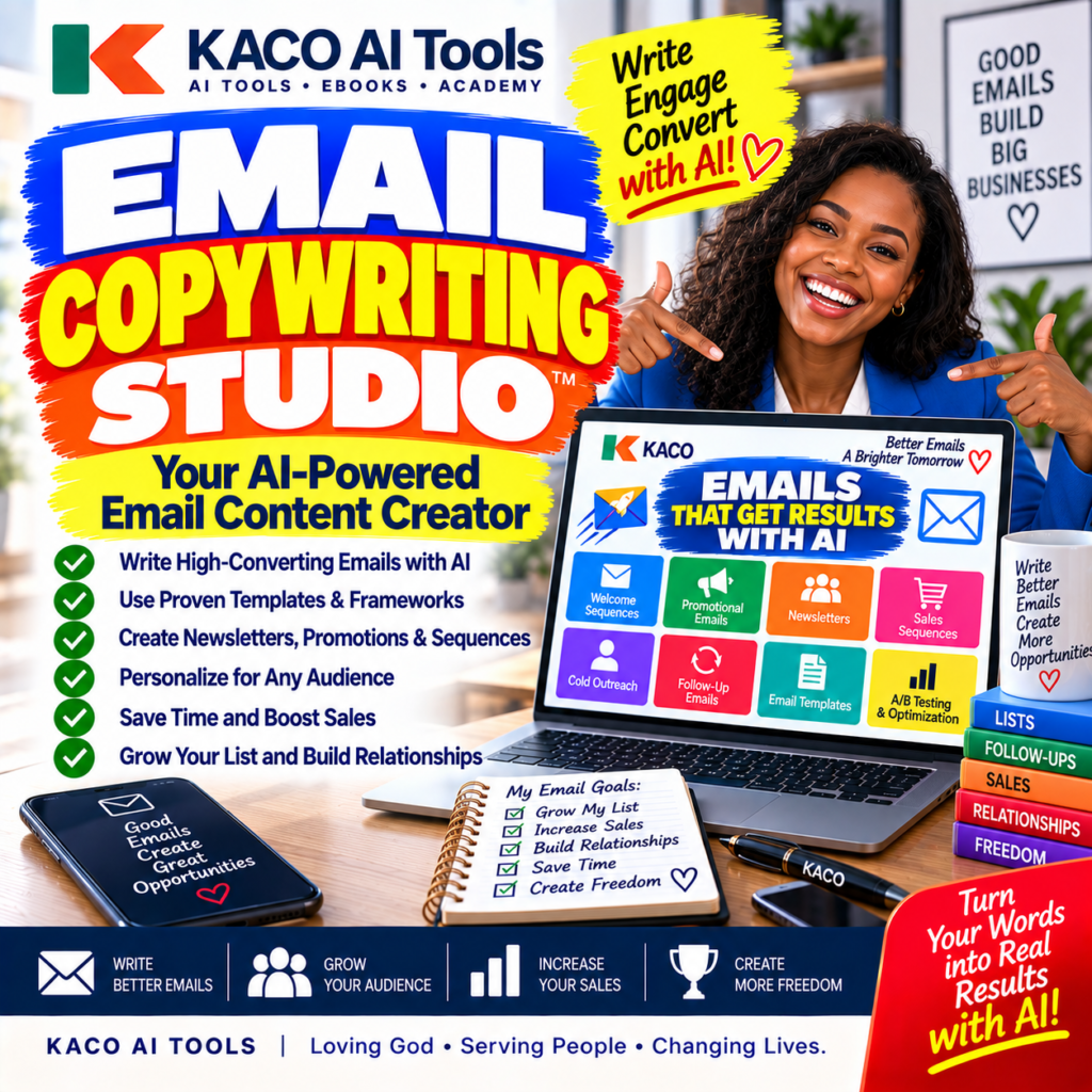 Email Copywriting Studio AI-powered email content creation system by KACO AI Tools