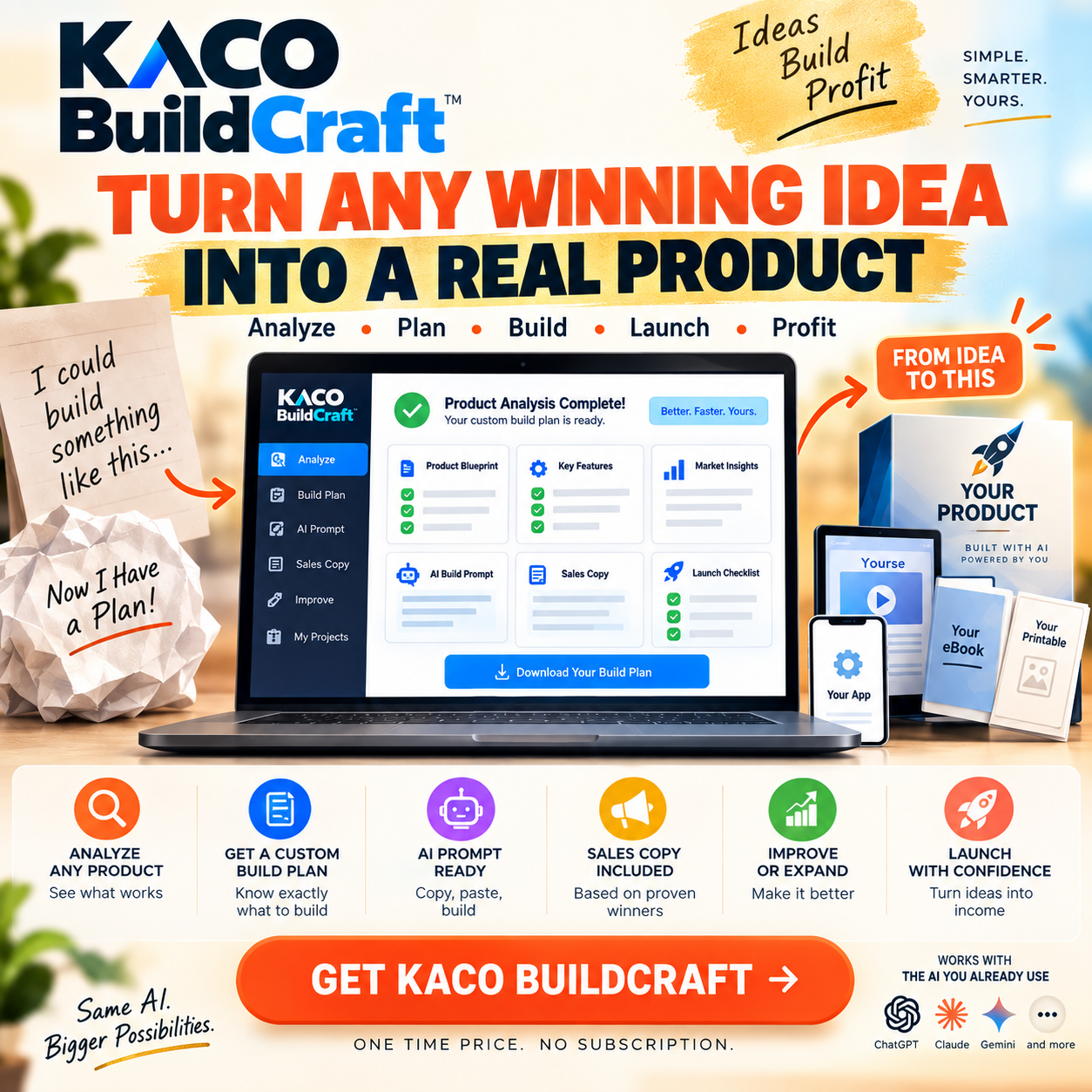 KACO BuildCraft digital product creation system mock-up