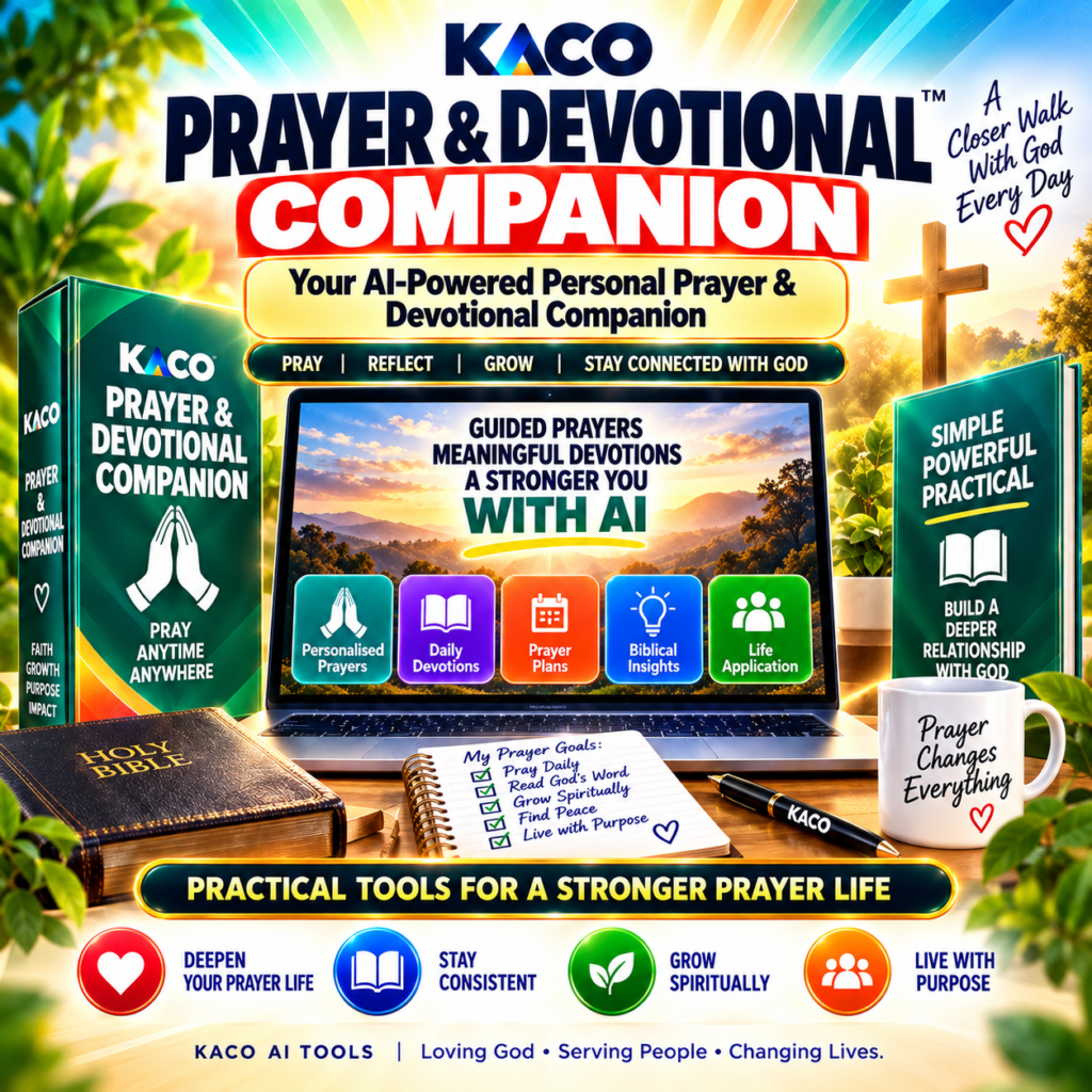 KACO Prayer and Devotional Companion product image by KACO AI Tools