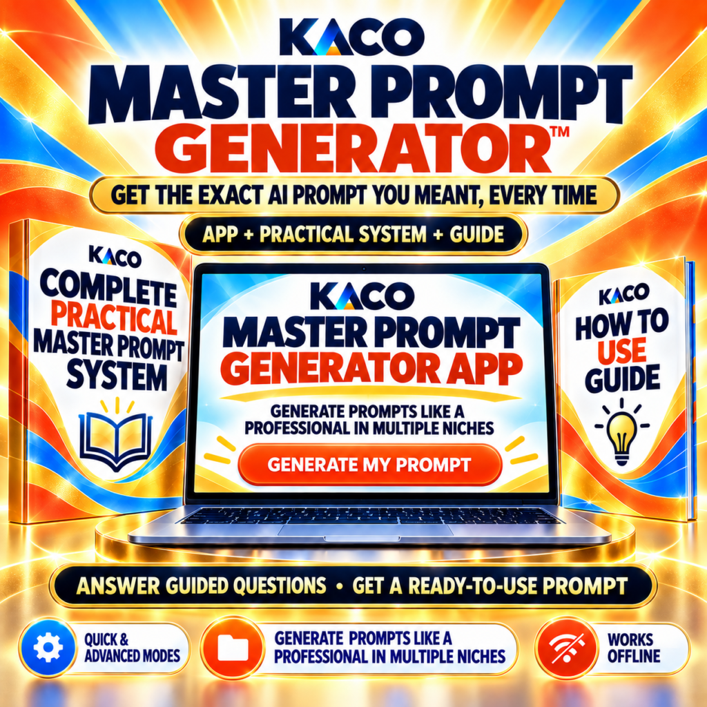 KACO Prompt Engineering Course, practical offline Prompt Engineering App and how-to guide