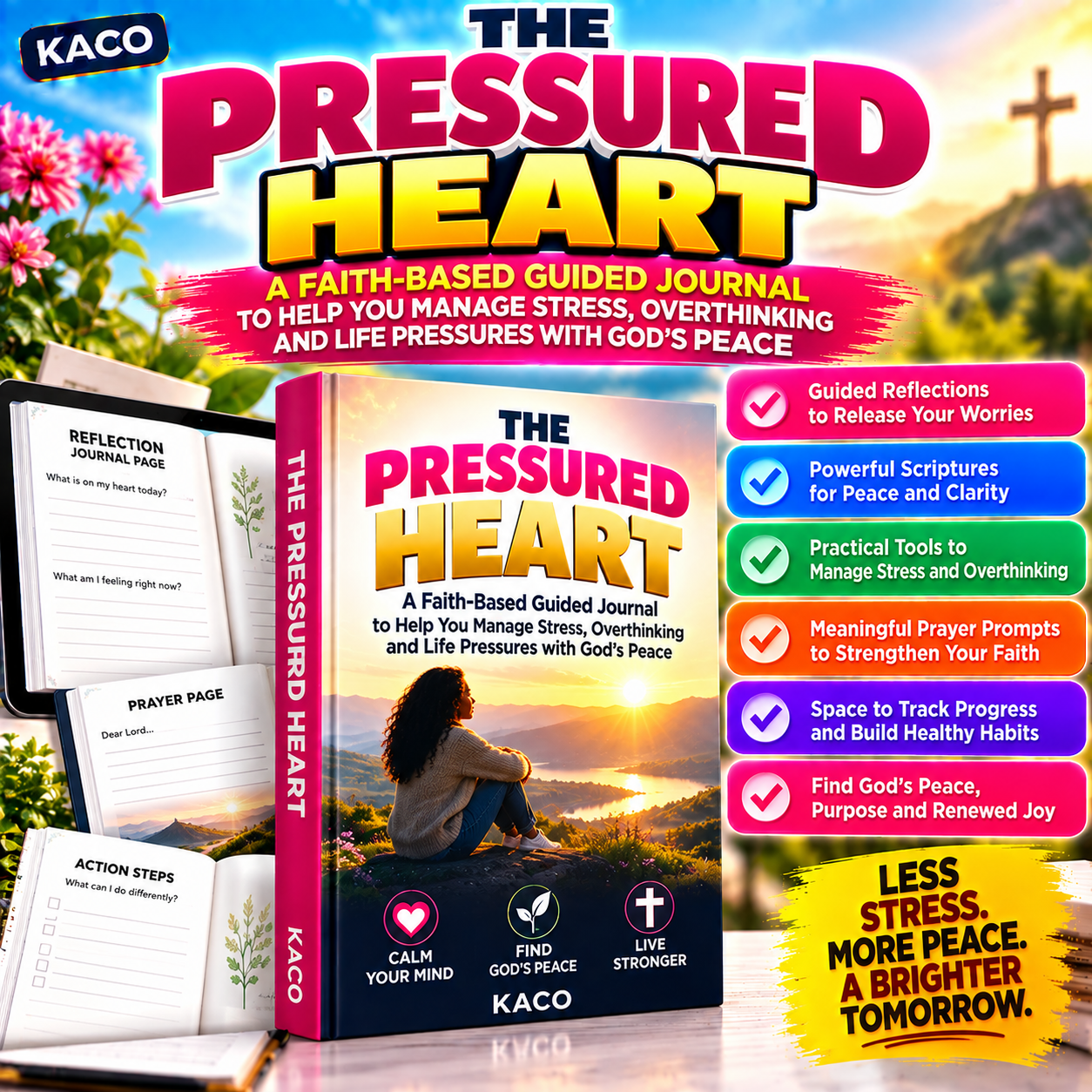 The Pressured Heart - faith-based Christian devotional for anxiety, burnout and daily peace