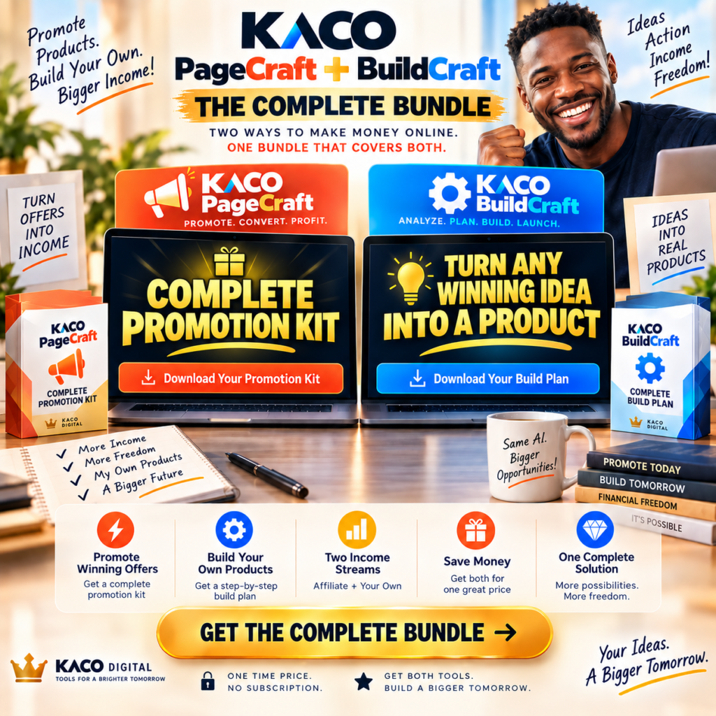KACO PageCraft + KACO BuildCraft: The Complete Bundle: No Upsell. One-Time Payment Only.