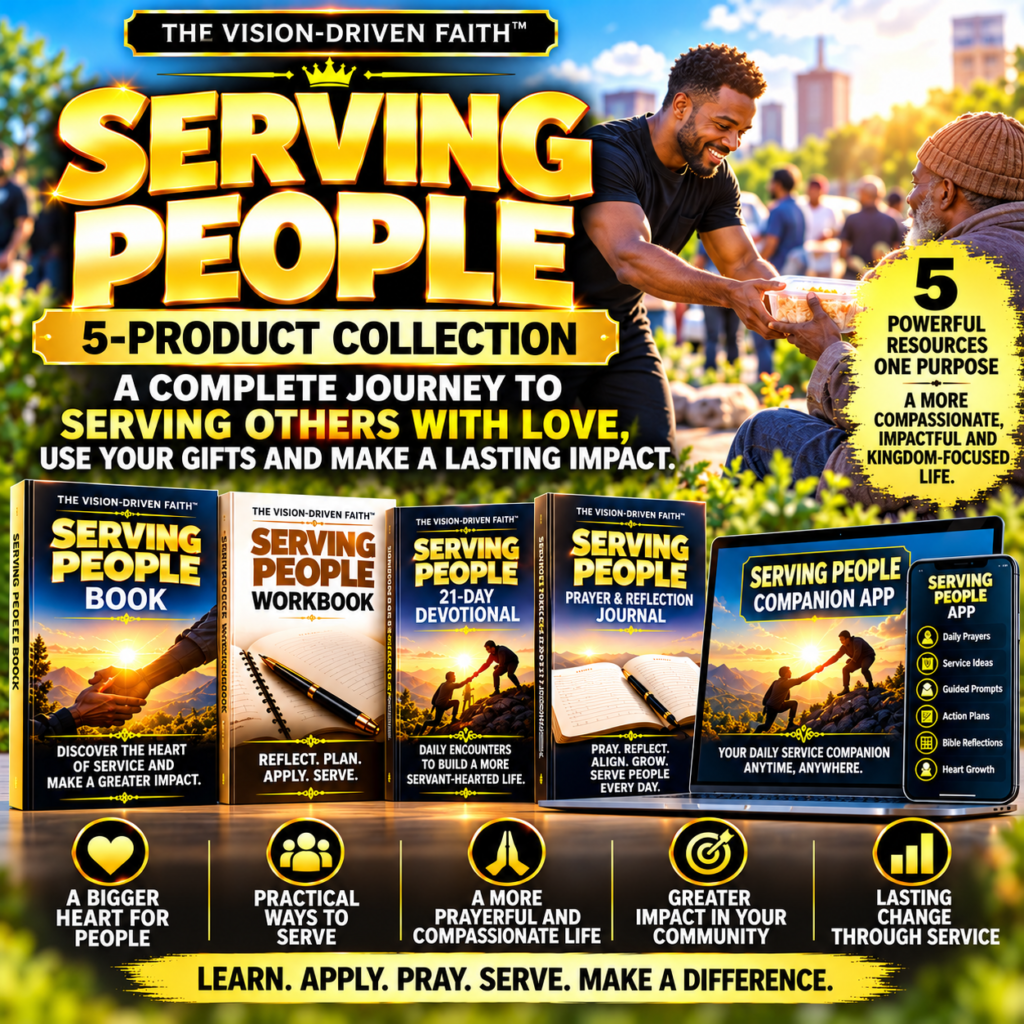 The Vision-Driven Faith Serving People 5-Product Collection – Christian service and practical love collection