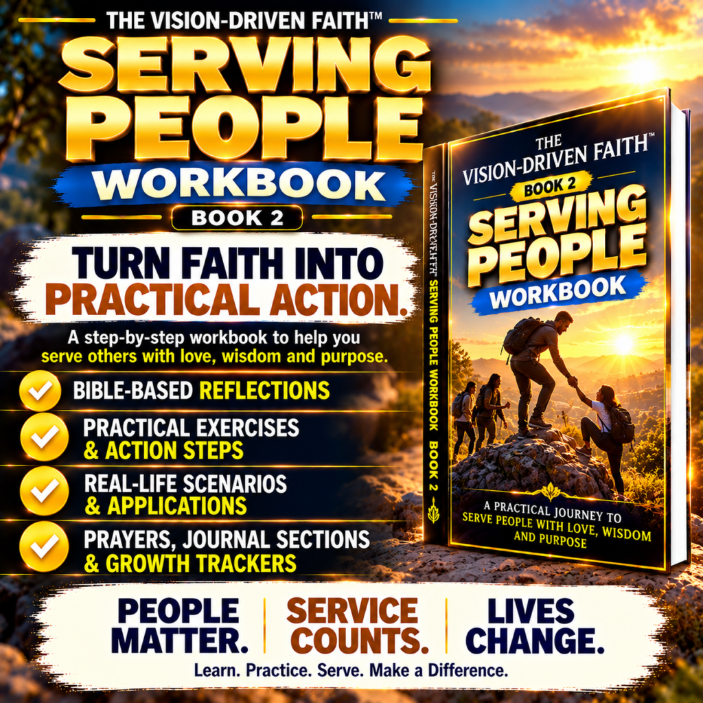 The Vision-Driven Faith Serving People Workbook – practical Christian service and action workbook
