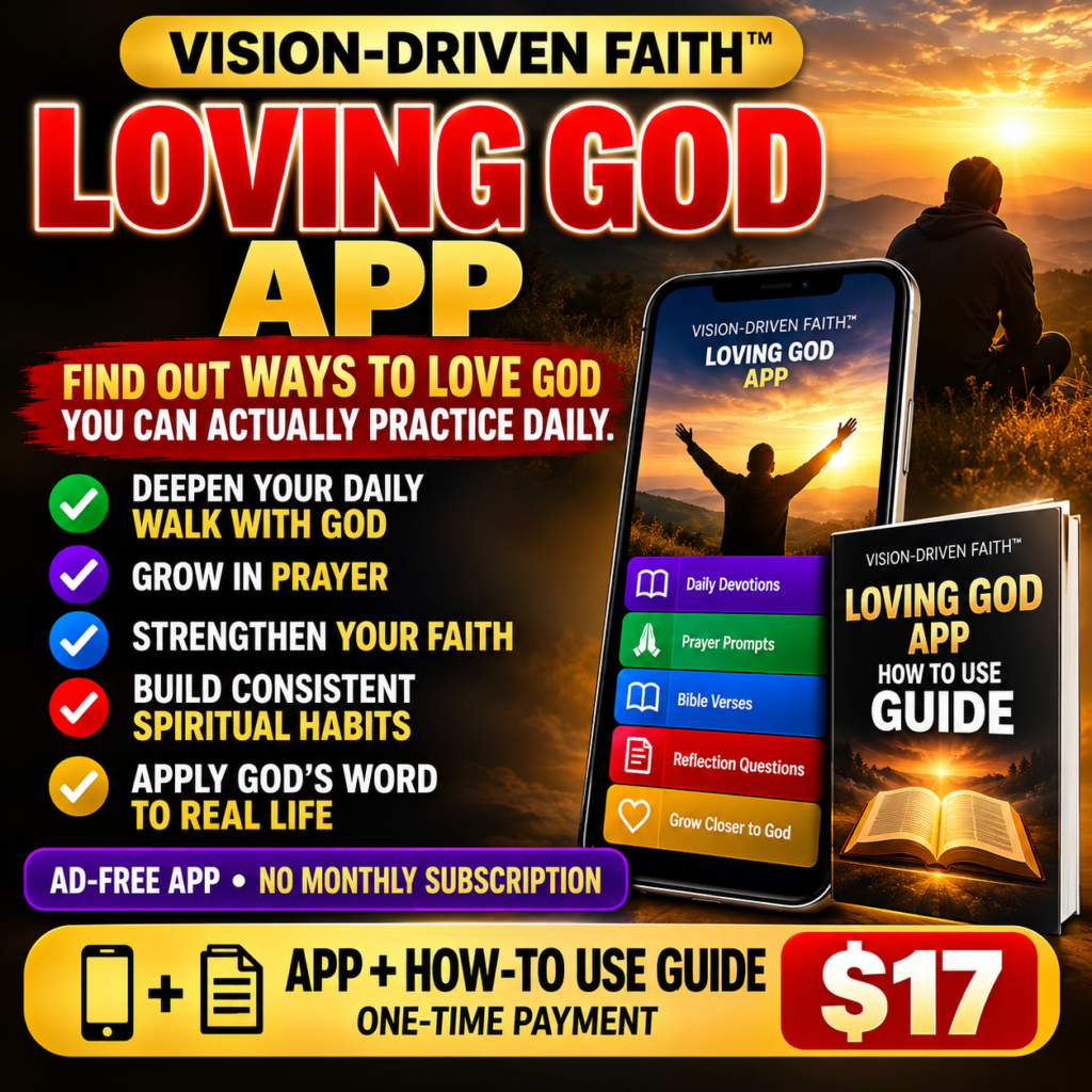 Vision-Driven Faith Loving God App – deepen your daily walk with God