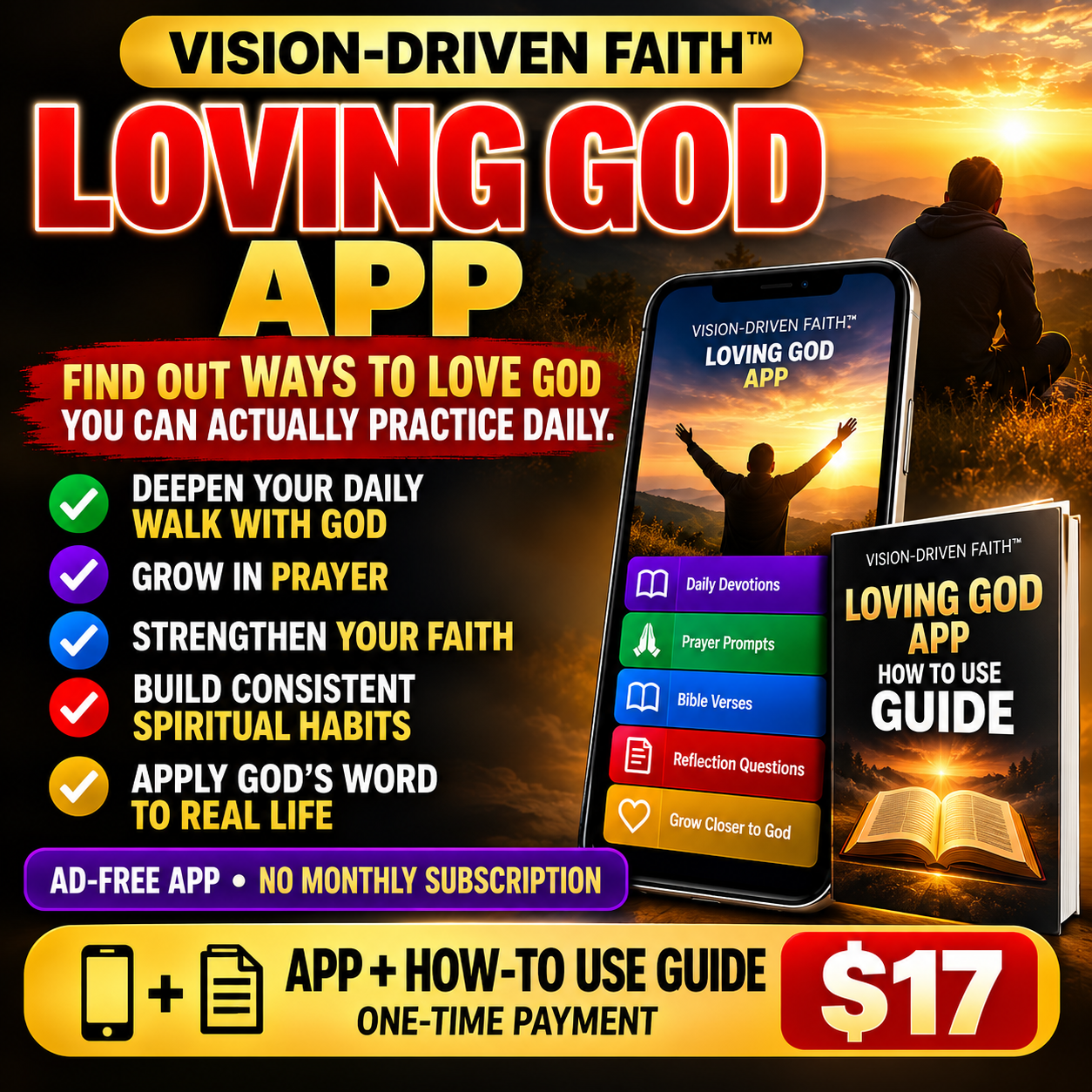 Vision-Driven Faith Loving God App – deepen your daily walk with God
